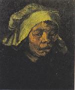 Head of a Peasant woman with white hood Vincent Van Gogh